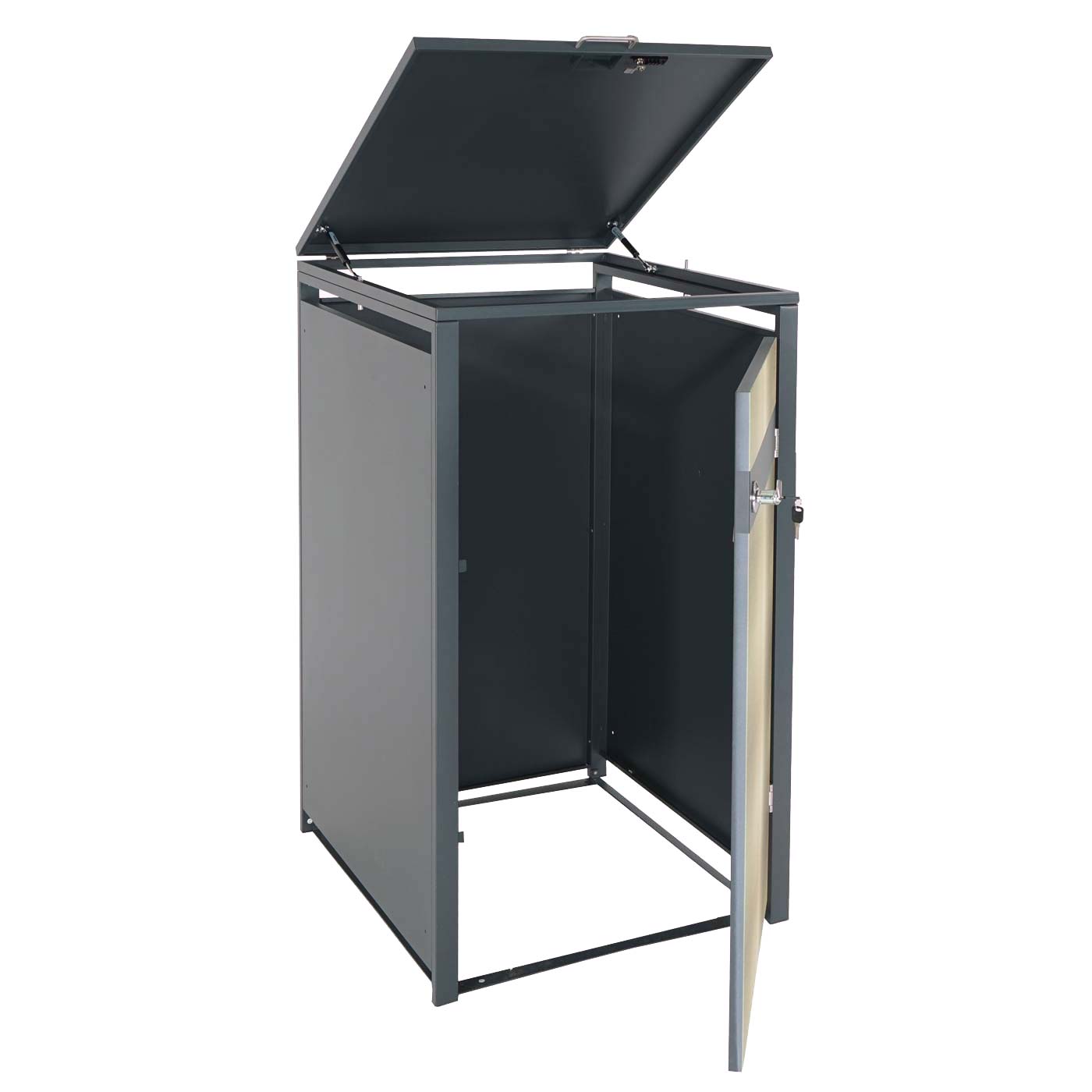 Cosmo Casa - Vuilnisbakbekleding - Uitbreidbaar - Metaal - Antraciet & Goud