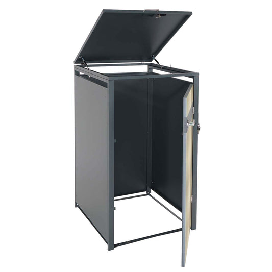 Cosmo Casa - Vuilnisbakbekleding - Uitbreidbaar - Metaal - Antraciet & Goud