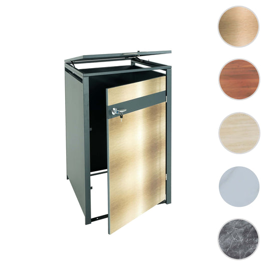 Cosmo Casa - Vuilnisbakbekleding - Uitbreidbaar - Metaal - Antraciet & Goud