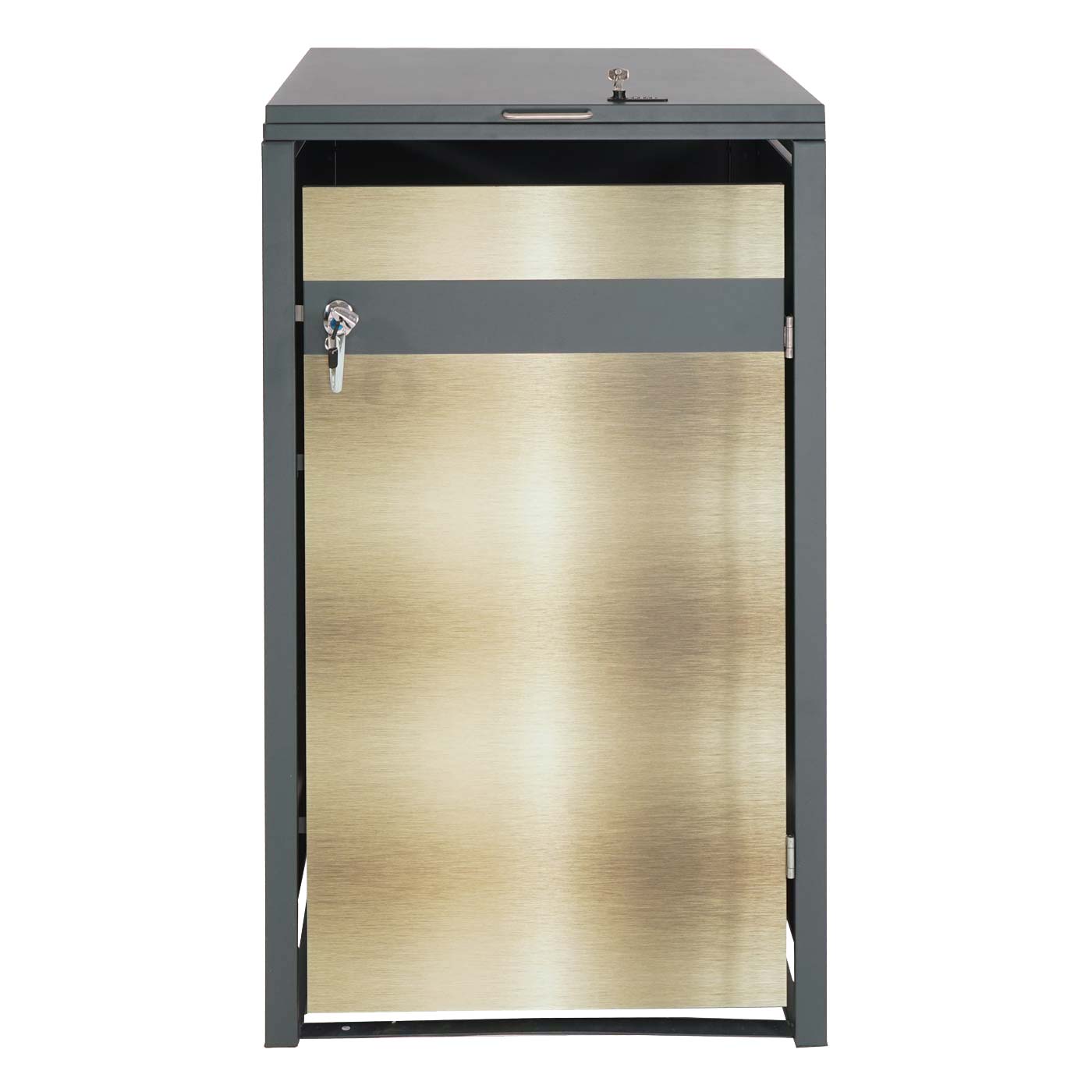 Cosmo Casa - Vuilnisbakbekleding - Uitbreidbaar - Metaal - Antraciet & Goud
