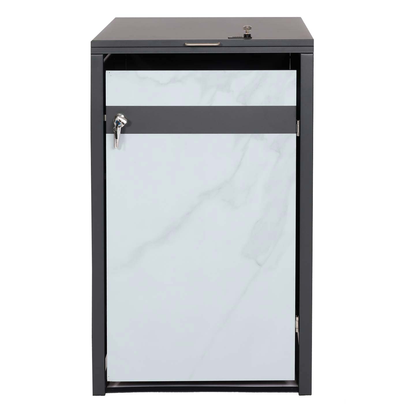 Cosmo Casa - Vuilnisbakbekleding - Uitbreidbaar - Metaal - Antraciet - 32 kg