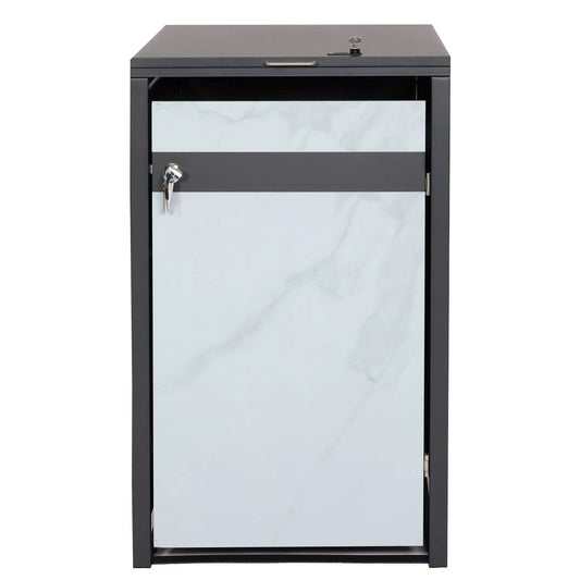 Cosmo Casa - Vuilnisbakbekleding - Uitbreidbaar - Metaal - Antraciet - 32 kg