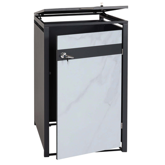 Cosmo Casa - Vuilnisbakbekleding - Uitbreidbaar - Metaal - Antraciet - 32 kg