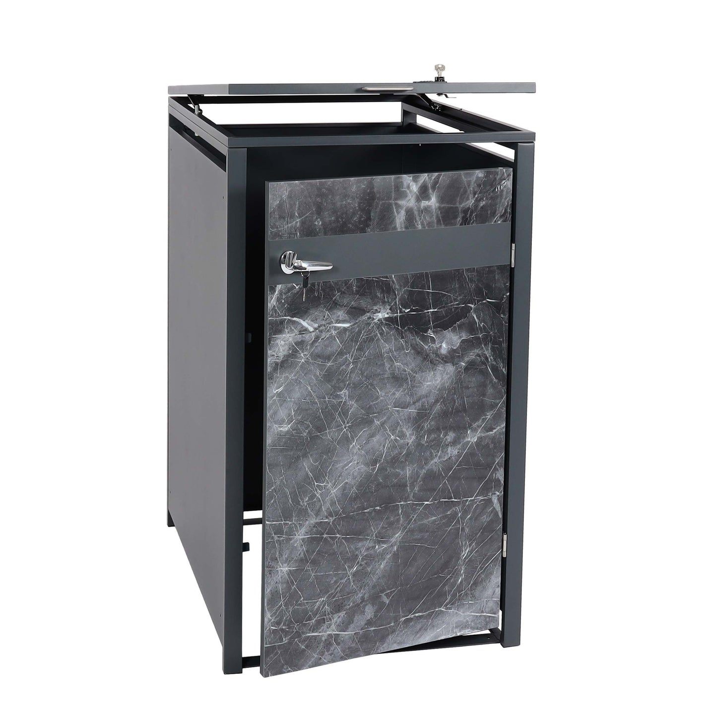 Cosmo Casa - Vuilnisbakbekleding - Uitbreidbaar - Metaal - Antraciet