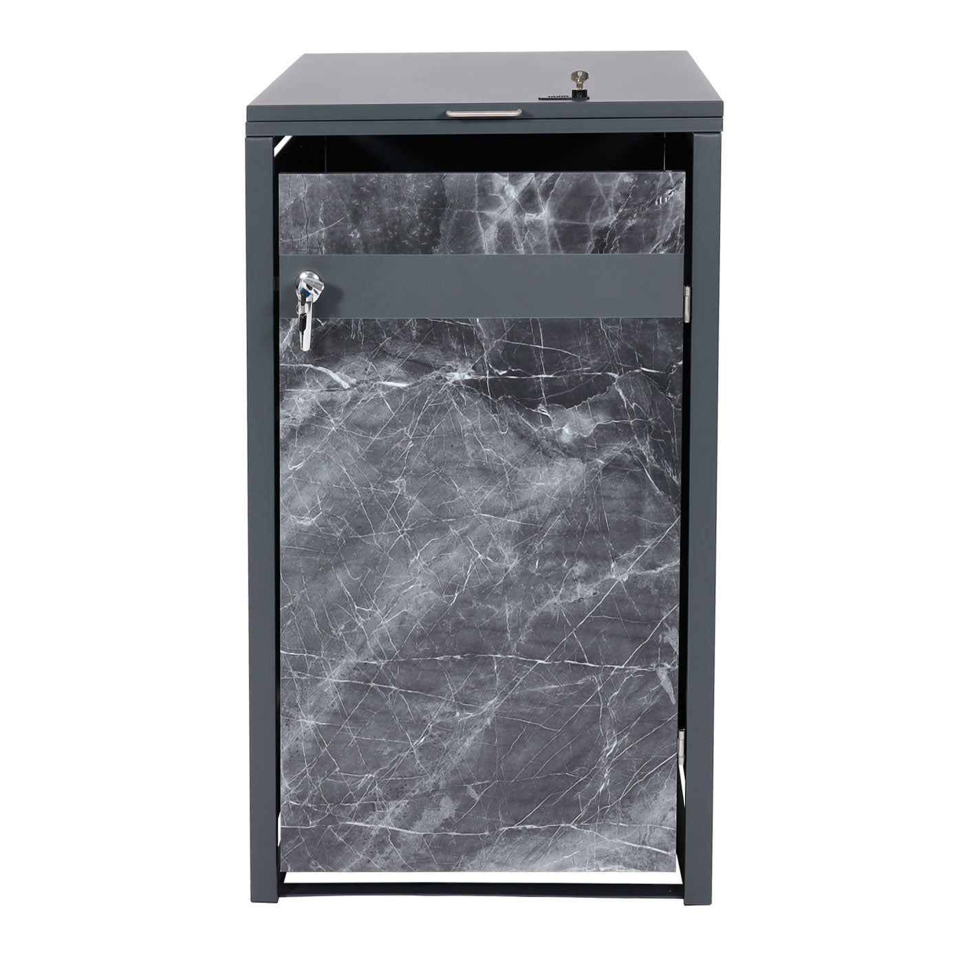 Cosmo Casa - Vuilnisbakbekleding - Uitbreidbaar - Metaal - Antraciet