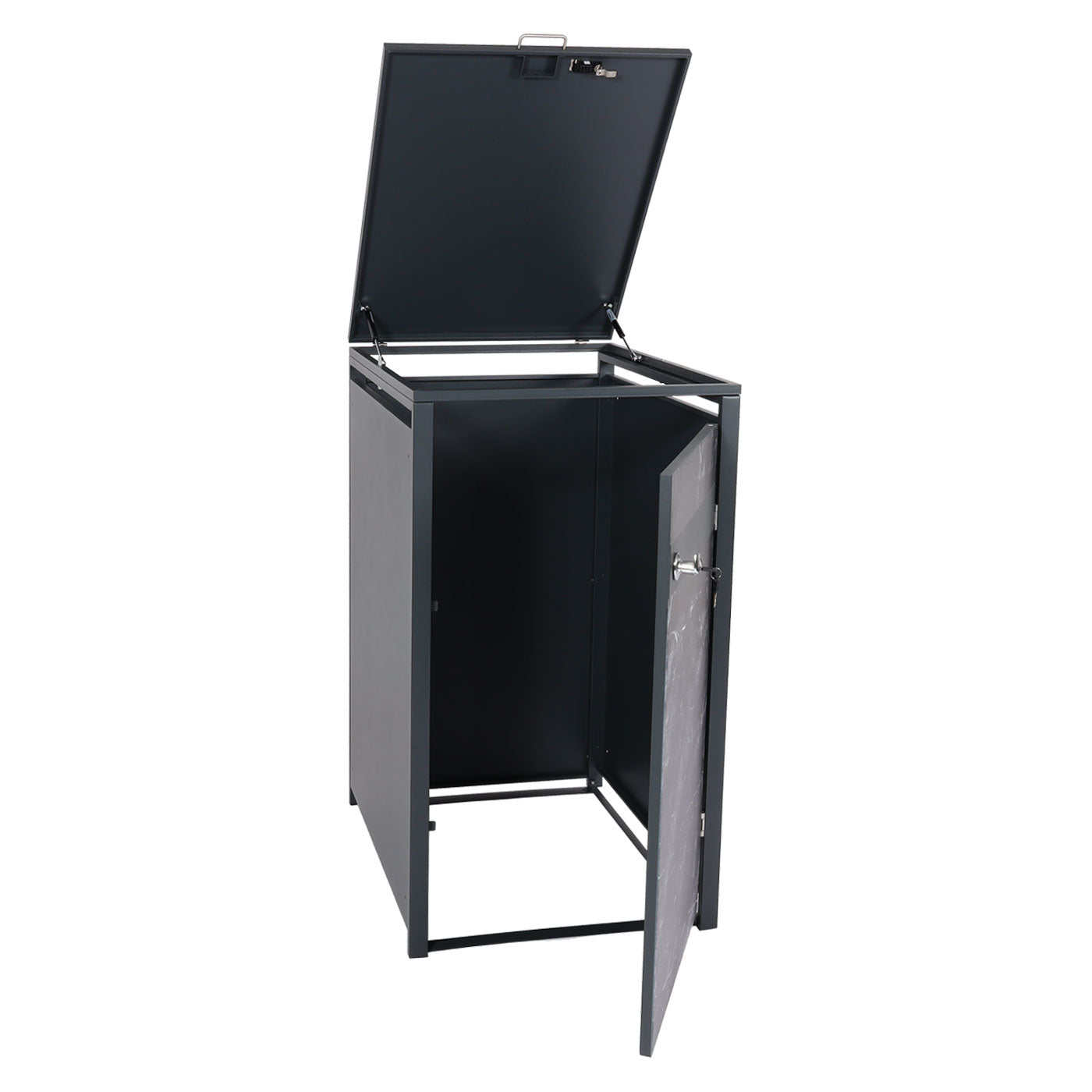 Cosmo Casa - Vuilnisbakbekleding - Uitbreidbaar - Metaal - Antraciet