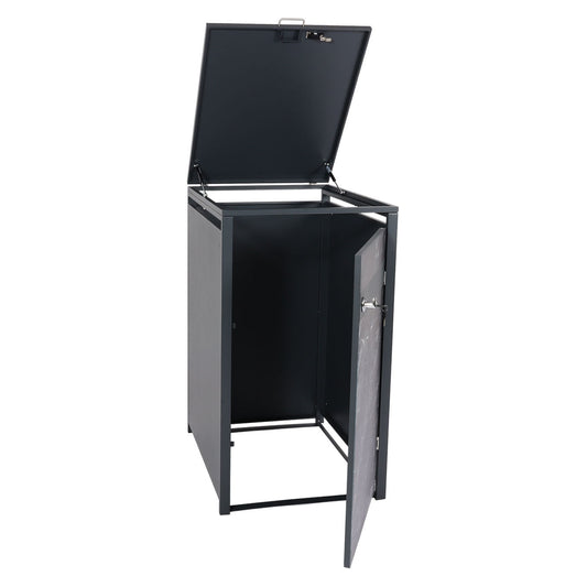 Cosmo Casa - Vuilnisbakbekleding - Uitbreidbaar - Metaal - Antraciet