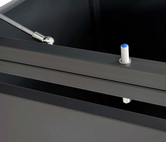 Cosmo Casa - 3-delige Vuilnisbakbekleding - Uitbreidbaar - Metaal - Donkere marmerlook