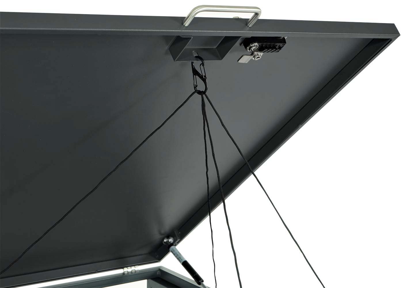 Cosmo Casa - XL Afvalcontainerbekleding - Containerbak - Metaal - 36 kg - Antraciet - Beukenhoutlook Lichtbruin