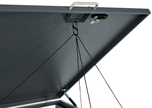 Cosmo Casa - XL Afvalcontainerbekleding - Containerbak - Metaal - 59 kg - Antraciet - Beukenhoutlook Lichtbruin