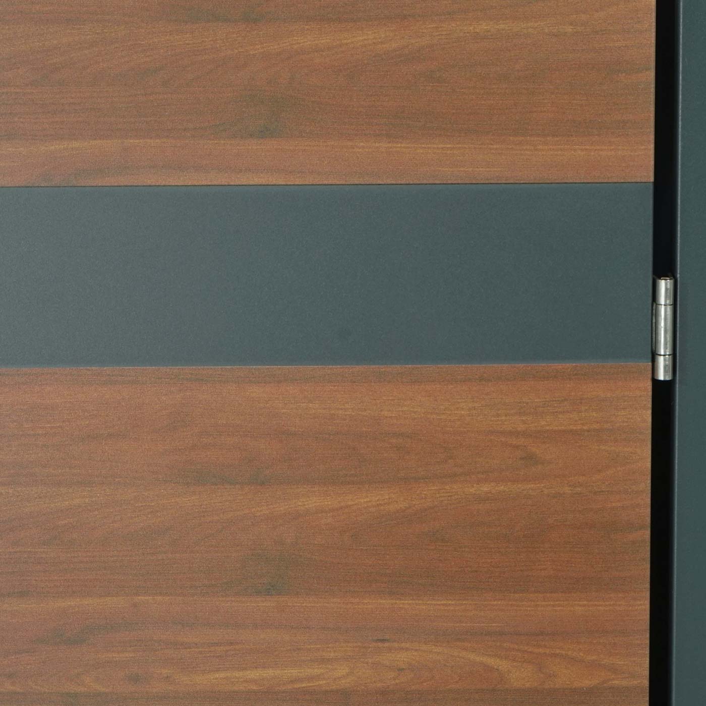 Cosmo Casa - XL Afvalcontainerbekleding - Afvalbak - Metaal - Antraciet & Kersenhoutlook - Donkerbruin - 38 kg