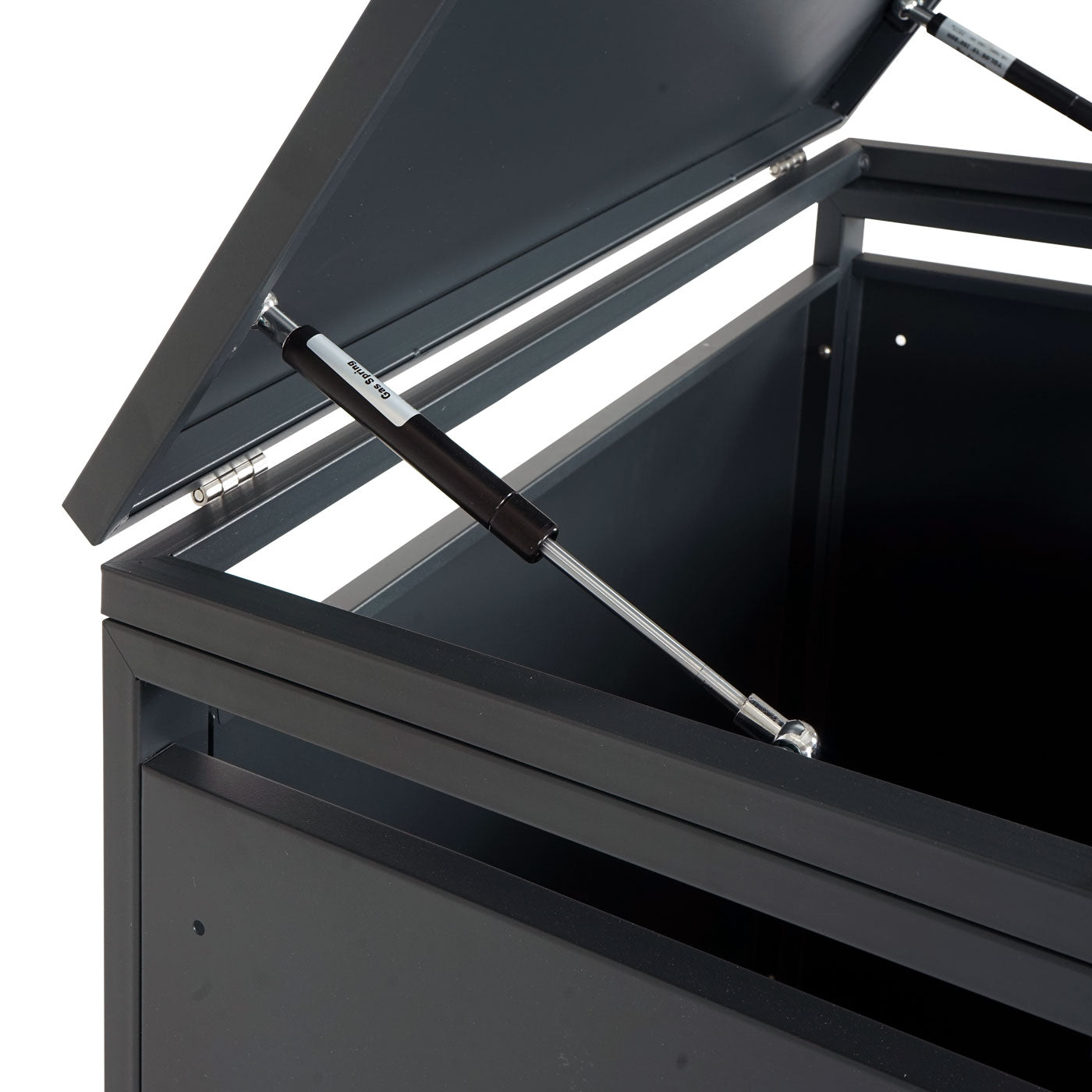 Cosmo Casa - XL Afvalbakbekleding - Afvalcontainerbak - Metaal - Antraciet & Kersenhoutlook - Donkerbruin / 97 kg