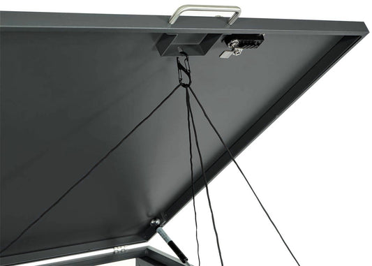 Cosmo Casa - XL Afvalcontainerbekleding - Afvalbak - Metaal - Antraciet & Kersenhoutlook - Donkerbruin - 38 kg