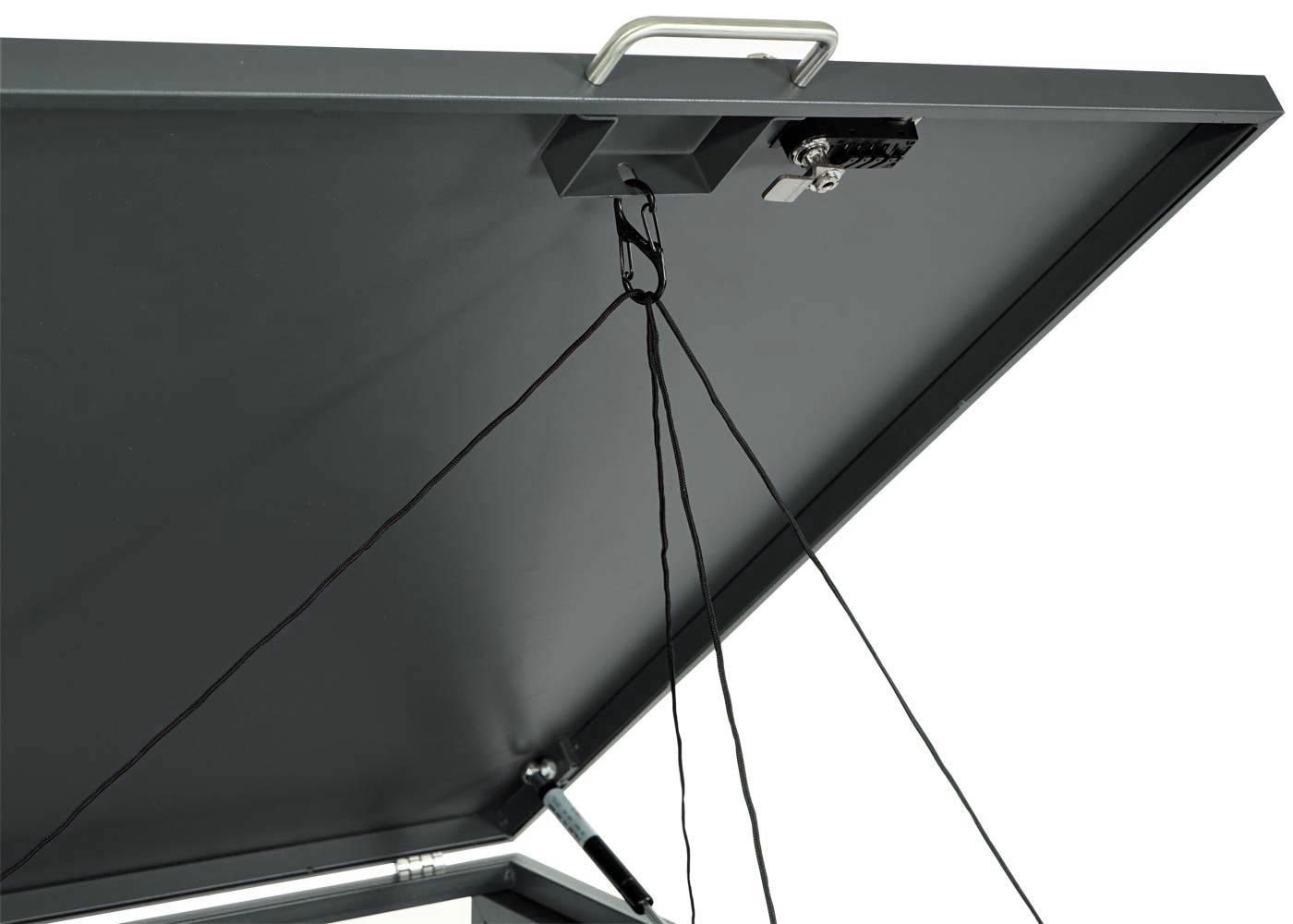 Cosmo Casa - XL Afvalcontainerbekleding - Afvalbak - Metaal - Antraciet & Kersenhoutlook - Donkerbruin - 59 kg