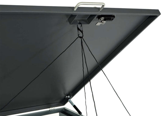 Cosmo Casa - XL Afvalcontainerhoes - Containerdoos - Metaal - 36 kg - Antraciet - Goud