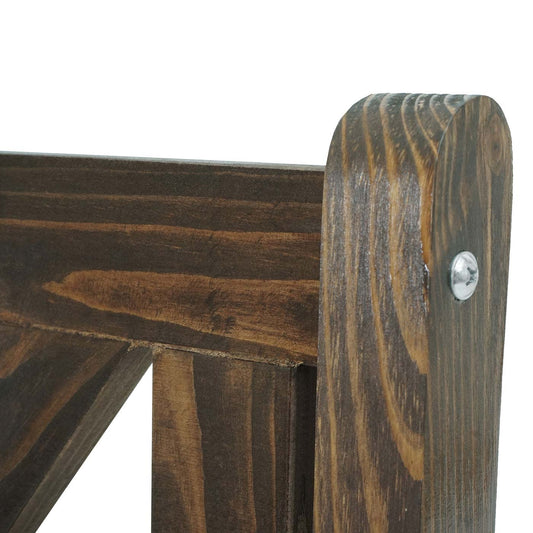 Cosmo Casa - Tuinbank - 3-zits - Hout - Donkerbruin - 160 cm