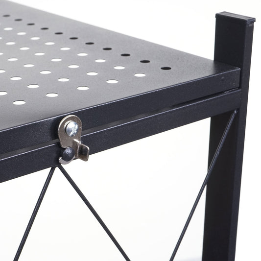 Cosmo Casa - Plank - 4 niveaus - Staal - Zwart