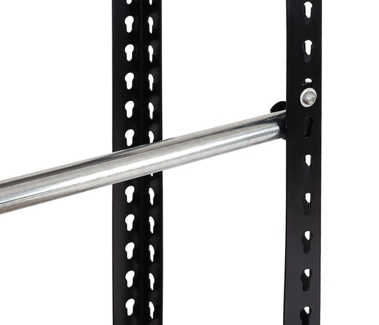 Cosmo Casa - Packstation Werktafel - In Hoogte Verstelbaar met Rolhouder - Hout en Staal - Zwart - 183x183x90cm