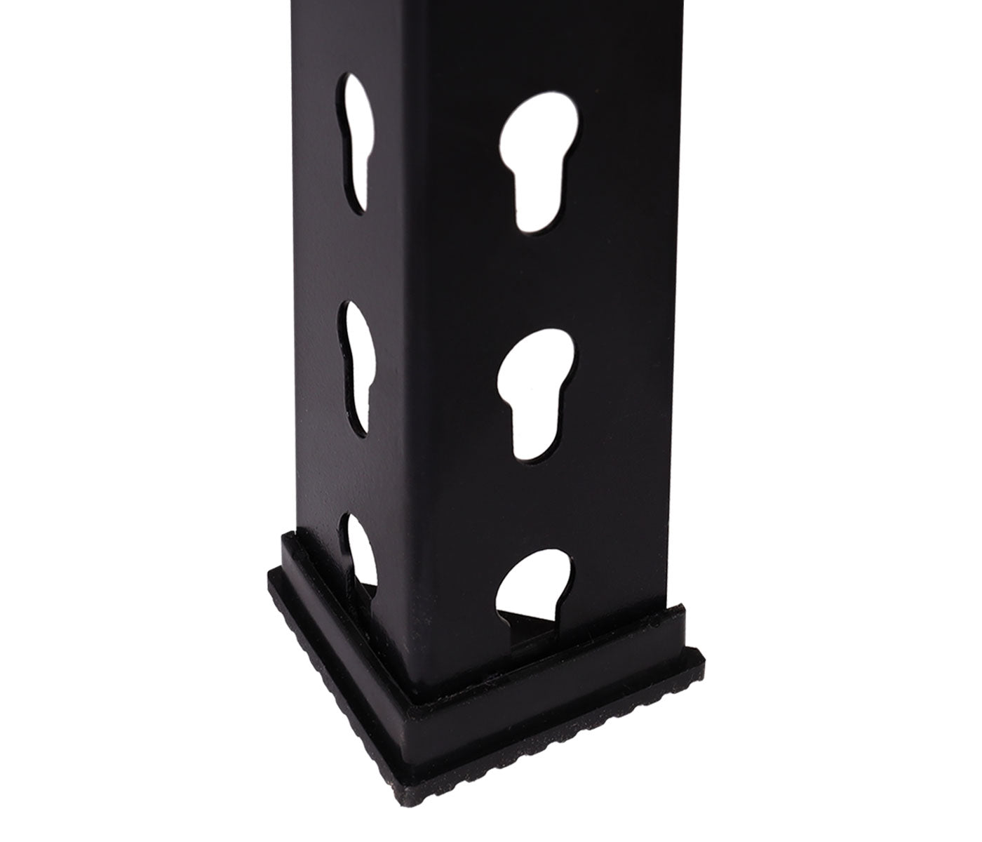 Cosmo Casa - Packstation Werktafel - In Hoogte Verstelbaar met Rolhouder - Hout en Staal - Zwart - 183x183x90cm