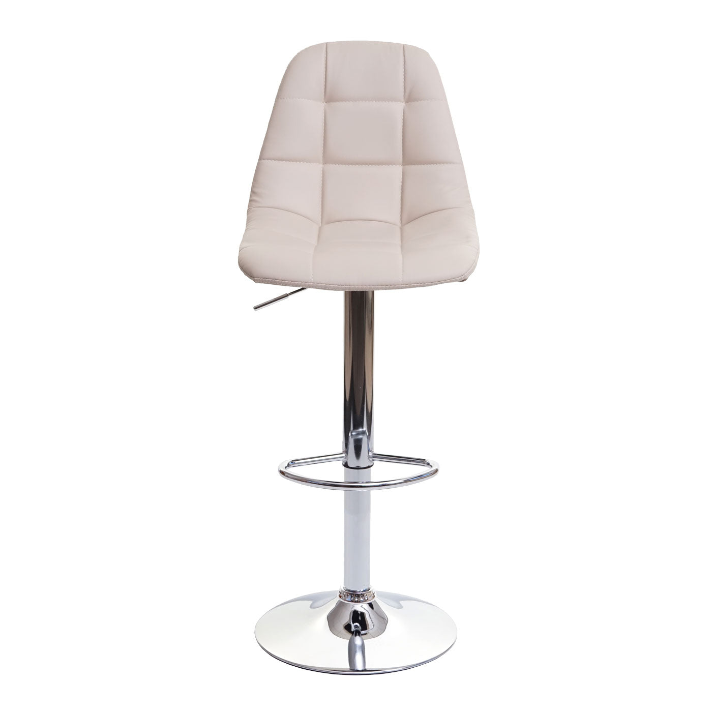 Cosmo Casa - Set van 2 Barkrukken - Gecertificeerd - Kunstleer - Crème-Beige