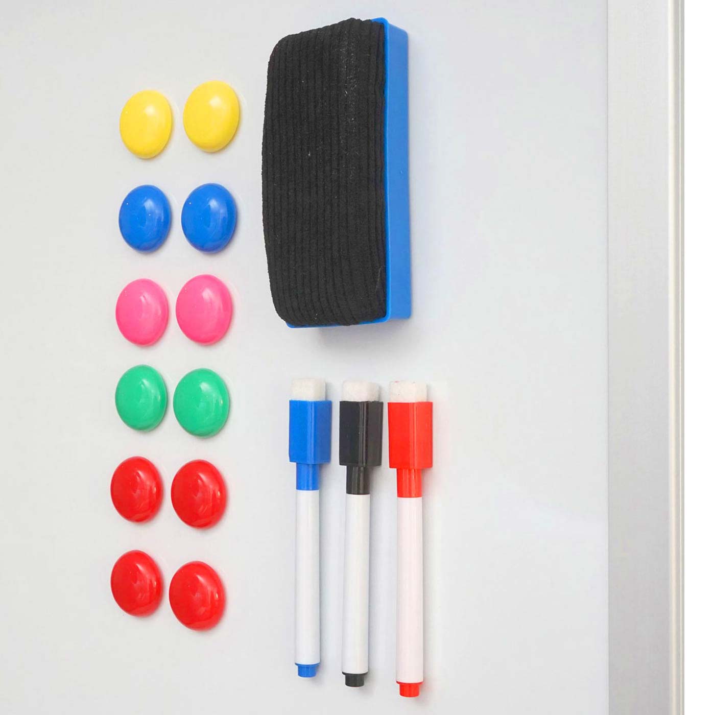 Cosmo Casa - Whiteboard - Magnetisch Memobord op Wielen - Inclusief Accessoires - 180x100cm