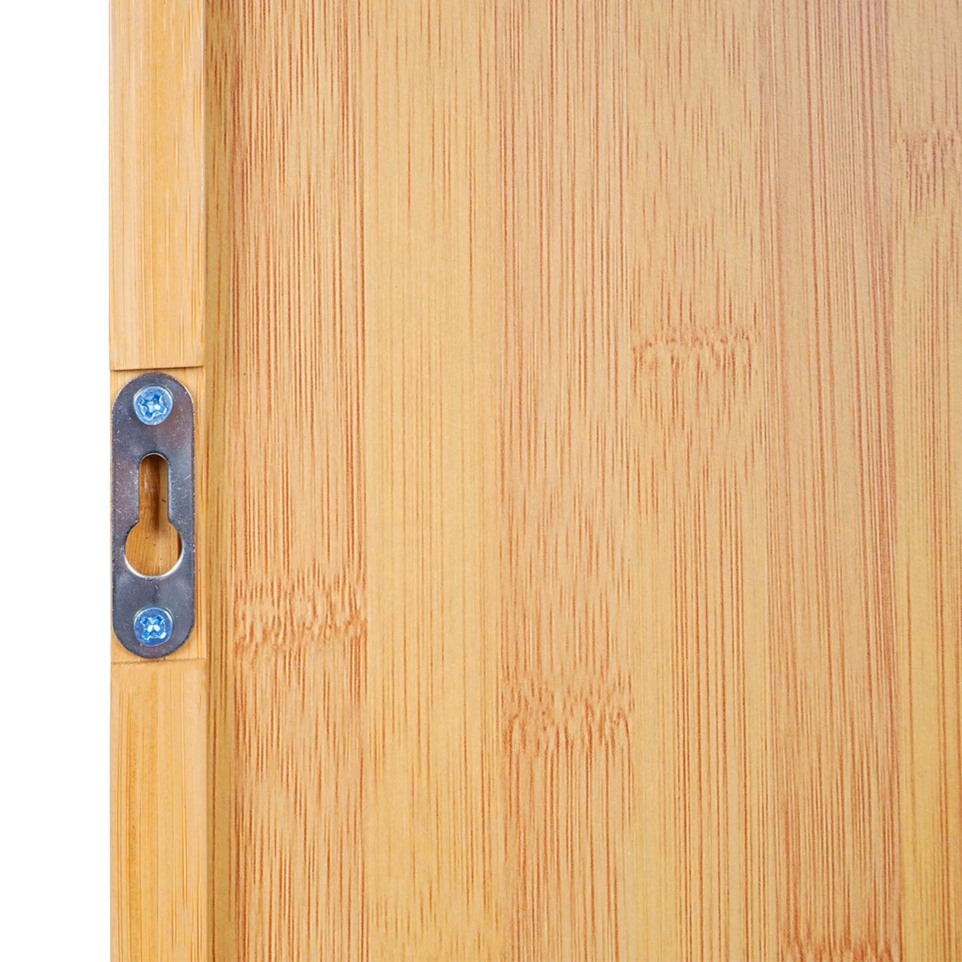 Cosmo Casa - Spiegelkast - Badkamerspiegelkast Hangkast - Bamboe - 3 Planken & 2 Deuren & Spiegel - 62×66×15 cm