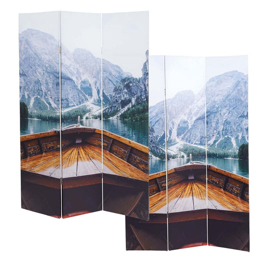 Cosmo Casa - Fotoscherm - Privacyscherm - Textiel - Boot - 180×121 cm