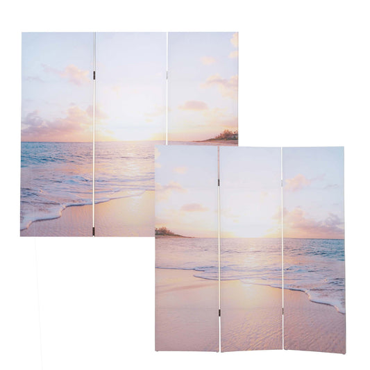 Cosmo Casa - Fotoscherm - Privacyscherm - Textiel - Oceaan - 180×121 cm