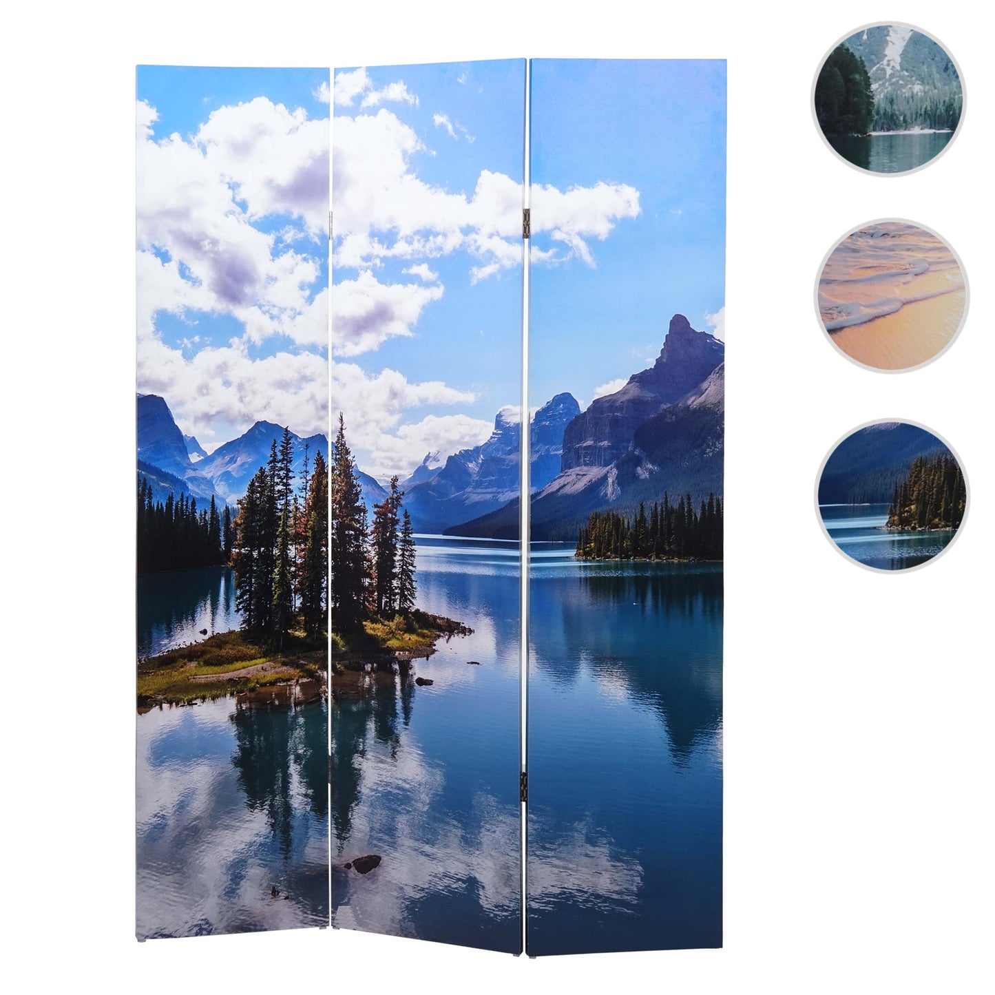 Cosmo Casa - Fotoscherm - Privacyscherm - Textiel - Meer - 180×121 cm