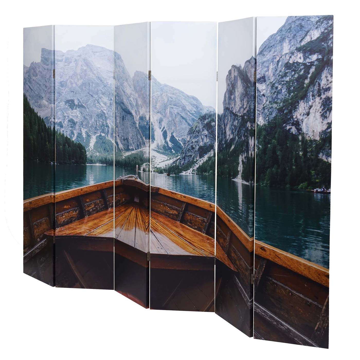 Cosmo Casa - Fotoscherm - Privacyscherm - Textiel - Boot - 180×244 cm