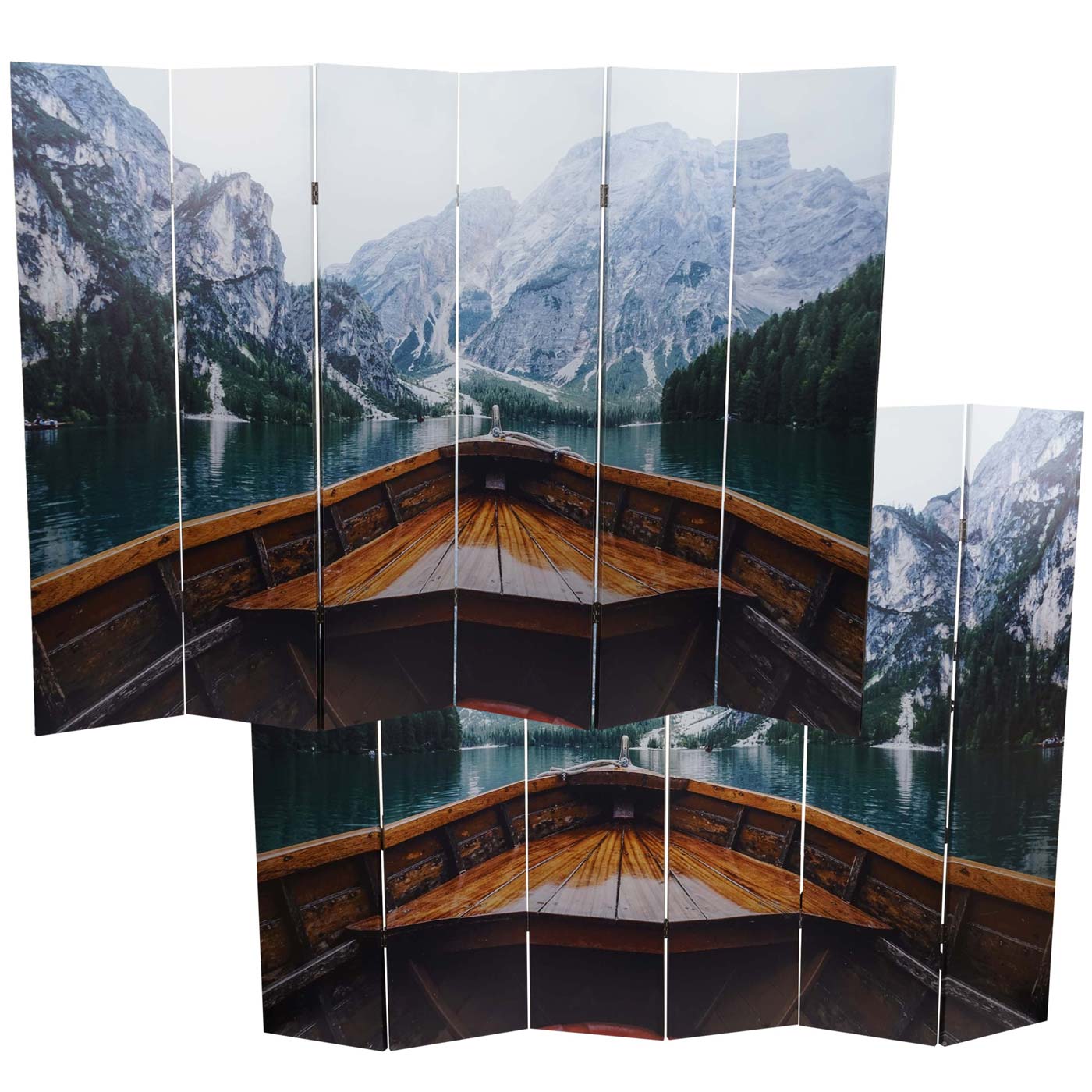 Cosmo Casa - Fotoscherm - Privacyscherm - Textiel - Boot - 180×244 cm