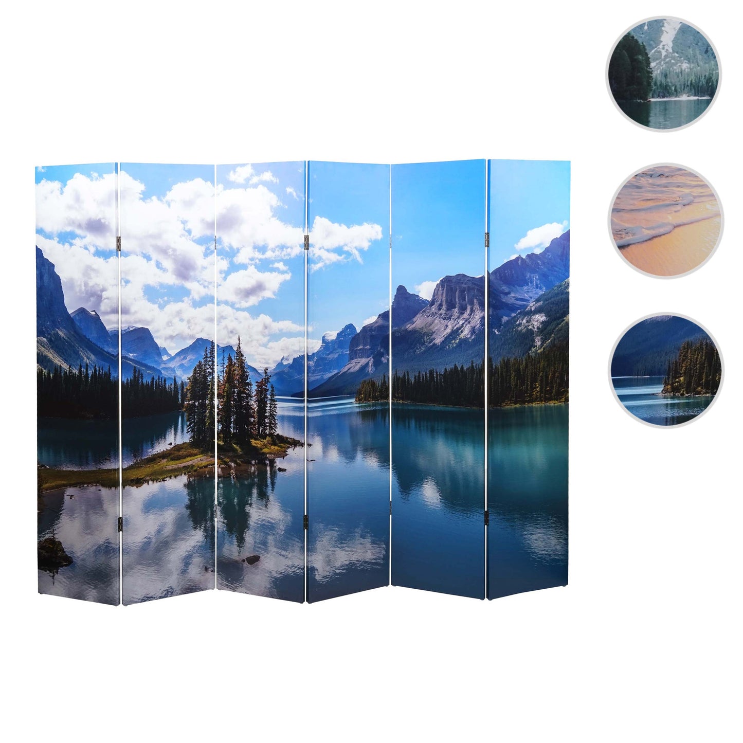 Cosmo Casa - Fotoscherm - Privacyscherm - Textiel - Meer - 180×244 cm