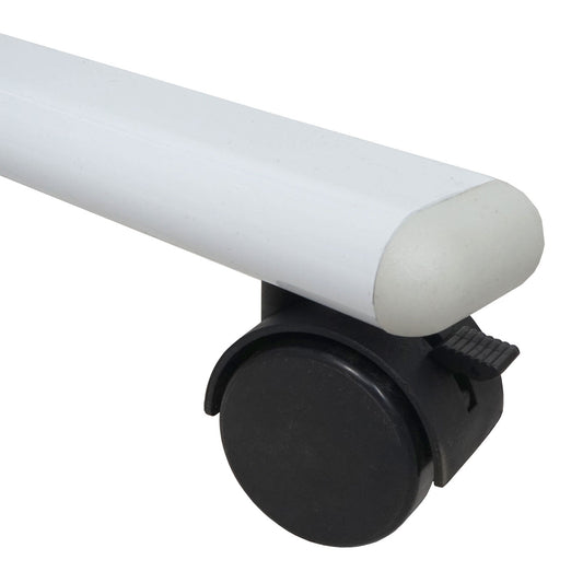 Cosmo Casa - Whiteboard - Uitschuifbaar Magnetisch Memobord & Prikbord - Verrijdbaar & Oprolbaar - 167×186 cm