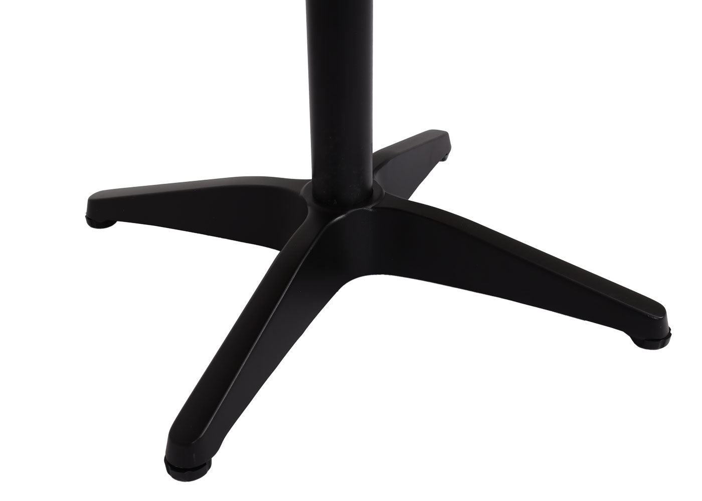 Cosmo Casa - Tuintafel - Bistrotafel met Buitencoating - Aluminium Houtlook - Zwart & Grijs