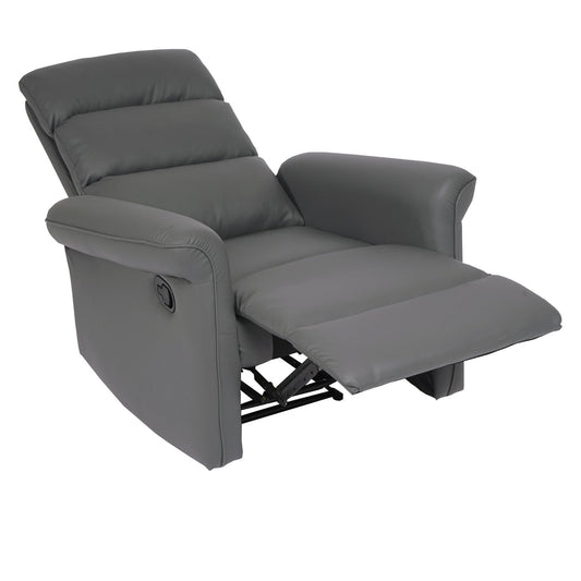 Cosmo Casa - TV-Fauteuil - Verstelbaar - Kunstleer - Grijs