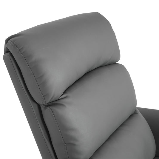 Cosmo Casa - TV-Fauteuil - Verstelbaar - Kunstleer - Grijs