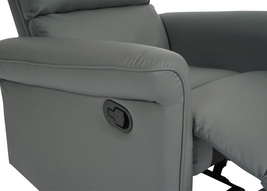 Cosmo Casa - TV-Fauteuil - Verstelbaar - Kunstleer - Grijs