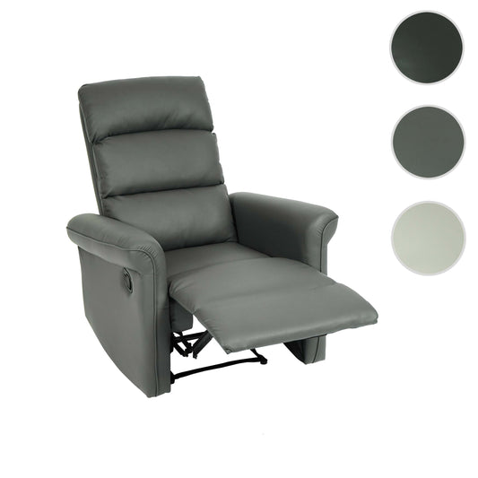 Cosmo Casa - TV-Fauteuil - Verstelbaar - Kunstleer - Grijs