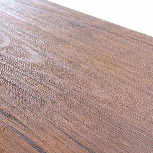 Cosmo Casa - Salontafel - 3D-structuur - Metaal - Wilde eik look - 45×110×60 cm