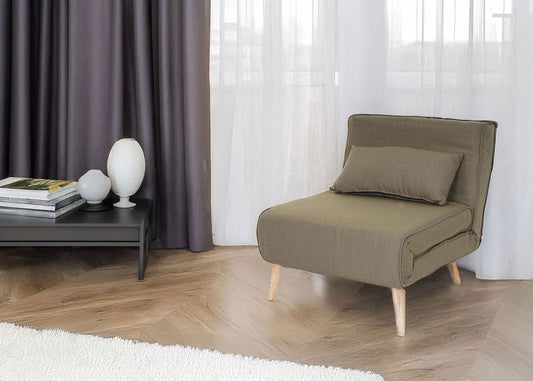 Cosmo Casa - Slaapstoel - Multifunctioneel - Textiel - Crème-Beige