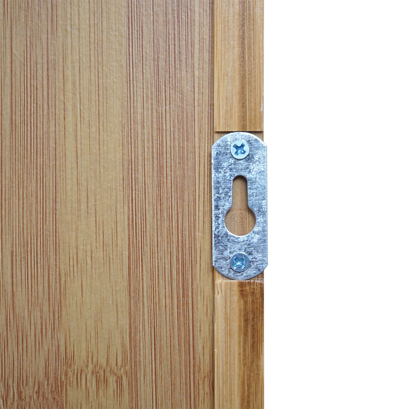 Cosmo Casa - Spiegelkast - Badkamerspiegelkast Hangkast - Bamboe - 3 Planken & 3 Deuren & Spiegel - 60×60×15 cm