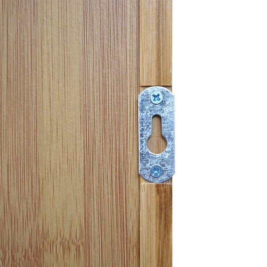 Cosmo Casa - Spiegelkast - Badkamerspiegelkast Hangkast - Bamboe - 3 Planken & 3 Deuren & Spiegel - 60×60×15 cm