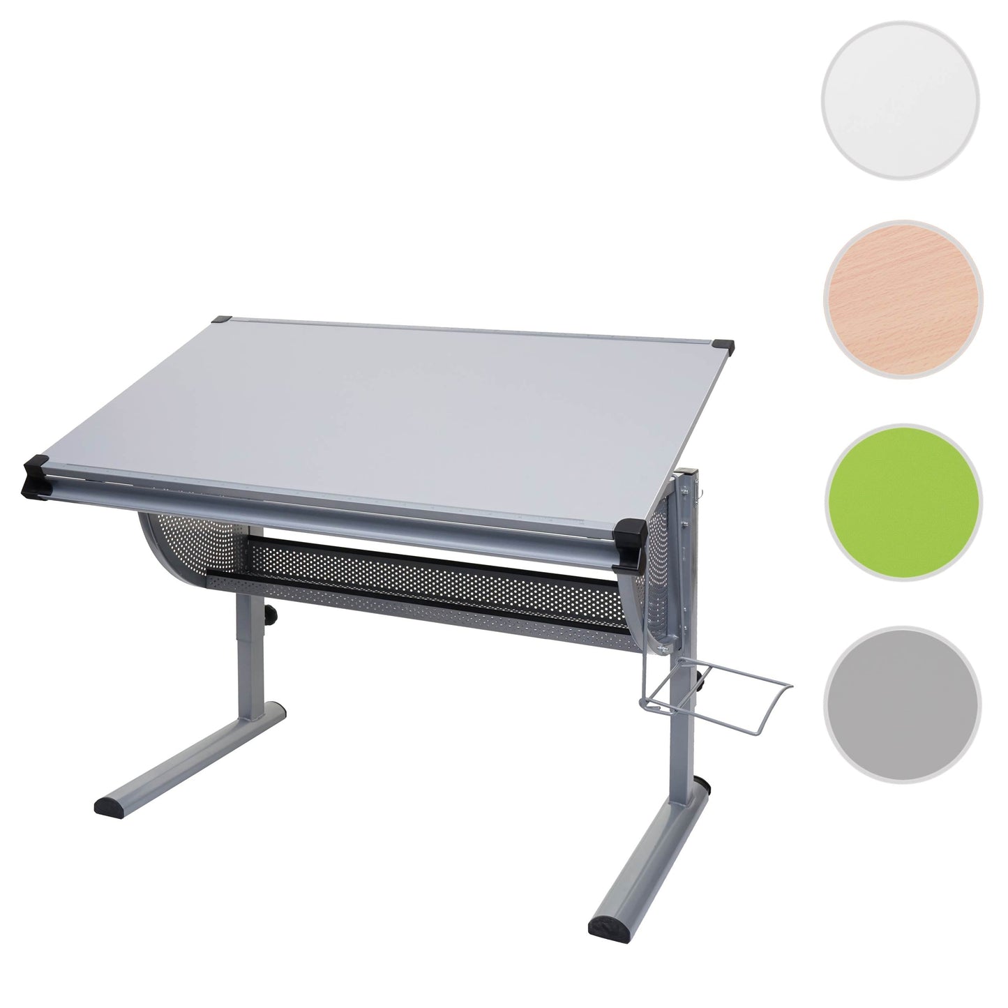 Cosmo Casa - Kinderbureau - Verstelbaar - Oxford - Grijs