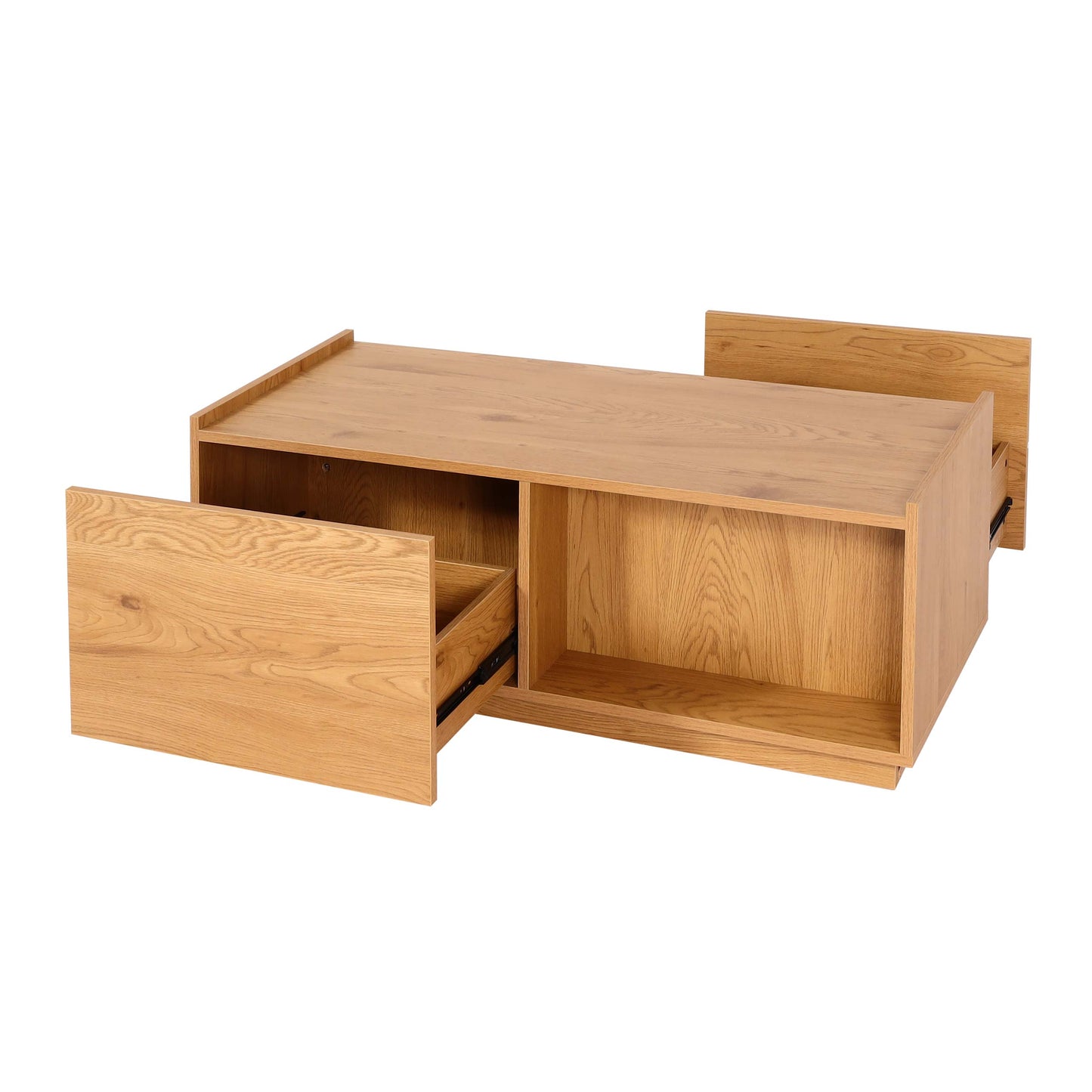 Cosmo Casa - Salontafel - Lade - MDF - Eikenlook - 110×50×40 cm