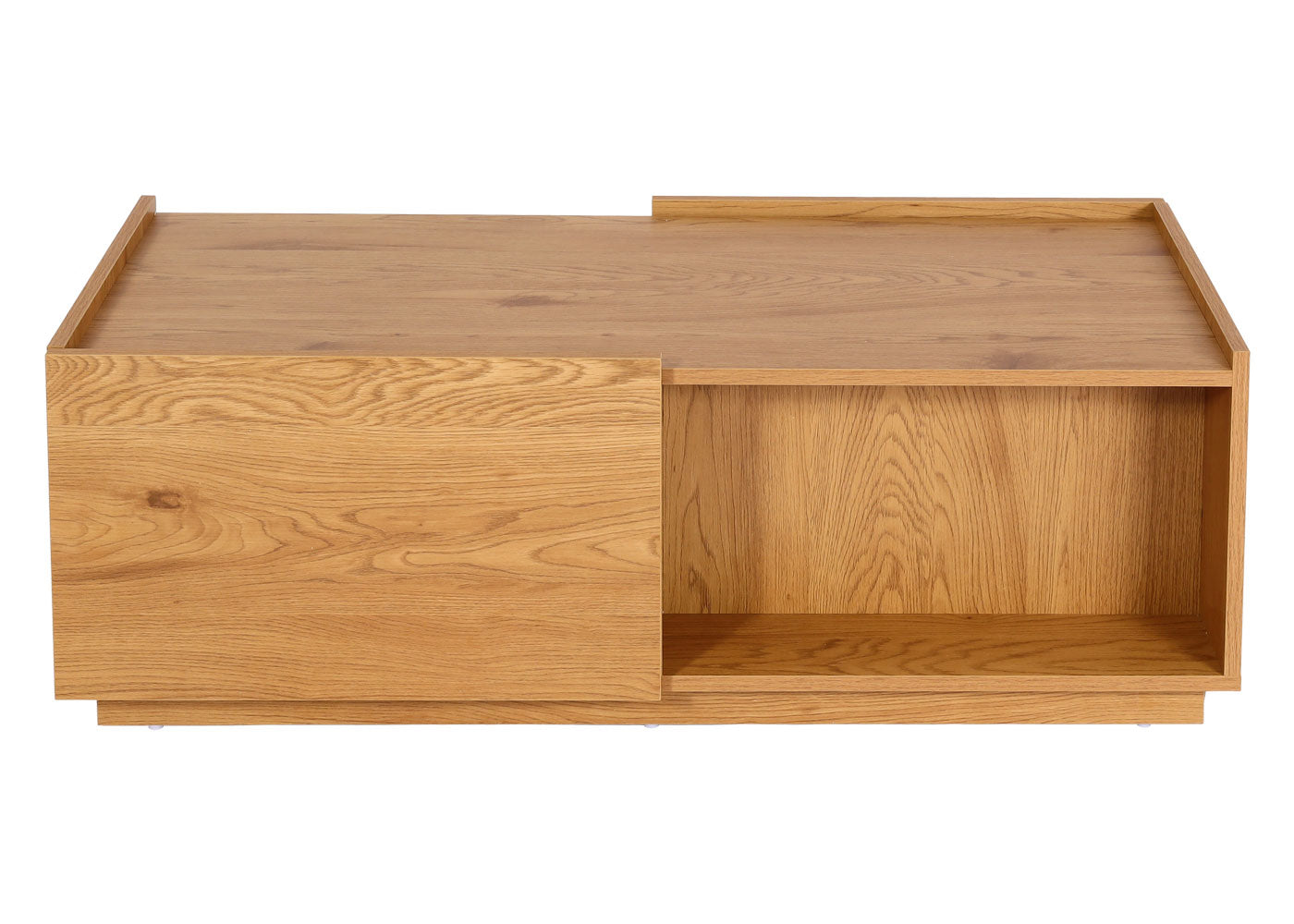 Cosmo Casa - Salontafel - Lade - MDF - Eikenlook - 110×50×40 cm
