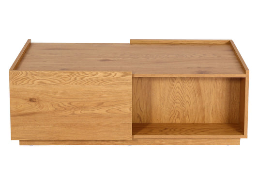 Cosmo Casa - Salontafel - Lade - MDF - Eikenlook - 110×50×40 cm