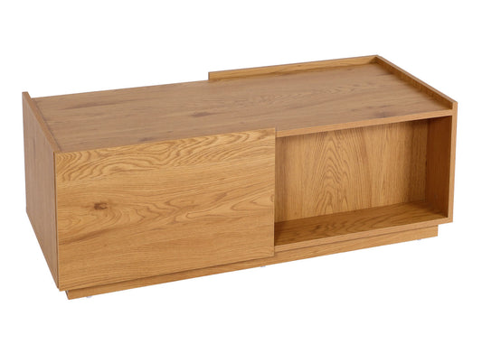Cosmo Casa - Salontafel - Lade - MDF - Eikenlook - 110×50×40 cm