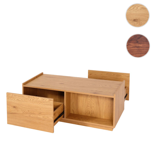 Cosmo Casa - Salontafel - Lade - MDF - Eikenlook - 110×50×40 cm