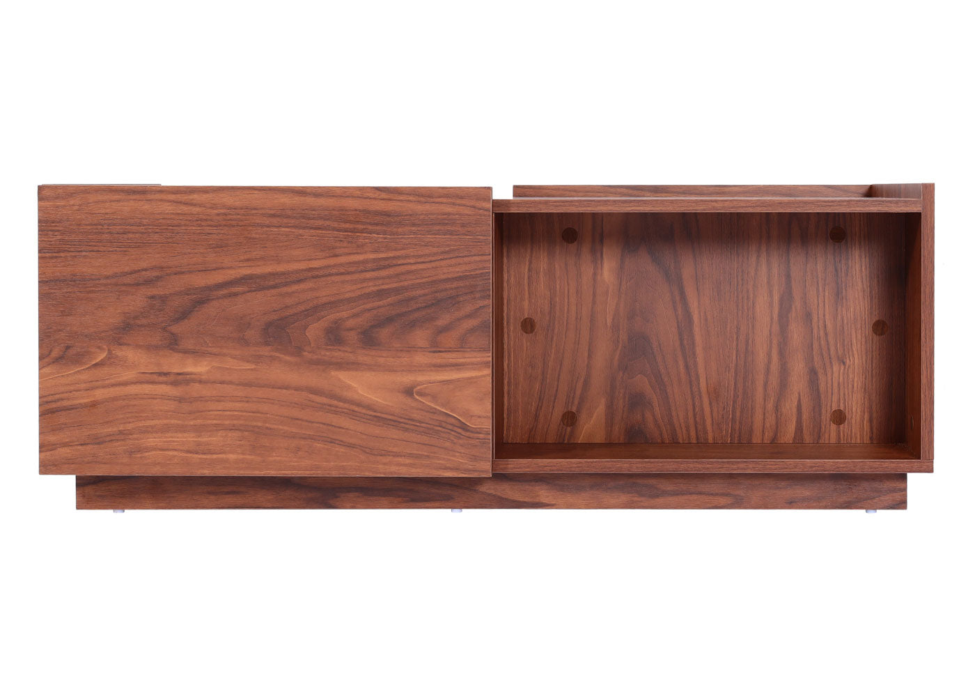 Cosmo Casa - Salontafel - Lade - MDF - Walnootlook - 110×50×40 cm