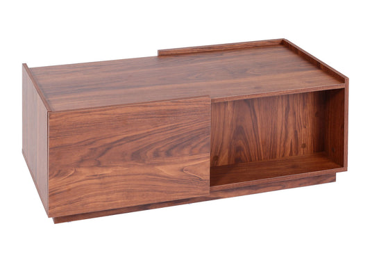 Cosmo Casa - Salontafel - Lade - MDF - Walnootlook - 110×50×40 cm